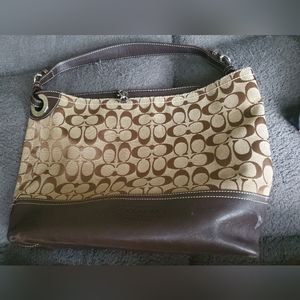 Authentic brown coach purse